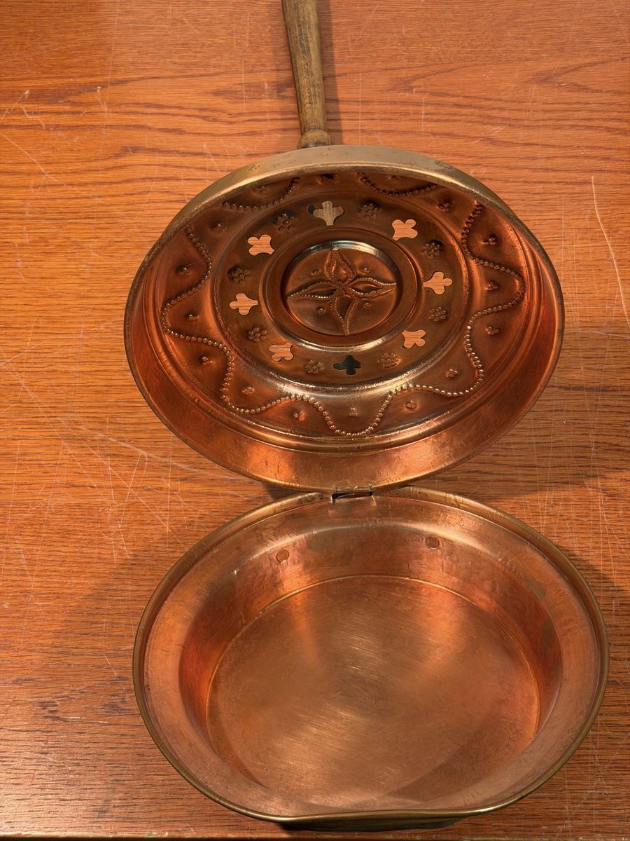 Tutte le decorazioni: Antique Bed Warmer - Copper and Wood - Charming Decor – Usato da Lausanne venduto da vas_cdb2 2