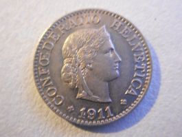10 Rp. 1911  unz/stgl  Sammlerstück