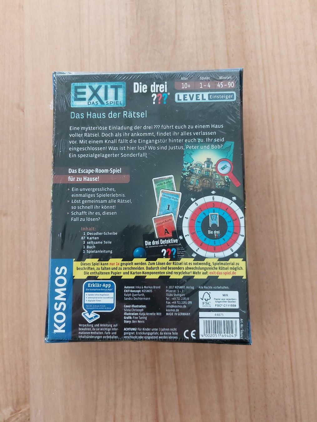 Kosmos Spiele: Exit das Spiel Das Haus der Rätsel – Neu und originalverpackt aus Biel/Bienne von big_hxr7 1