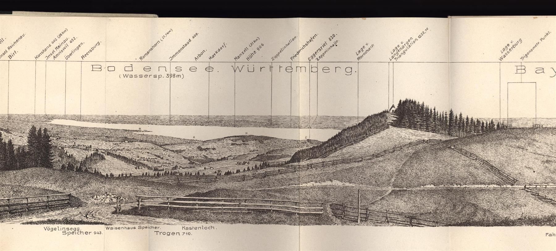 Incisioni: Gäbris  Panorama von Blank 1921 – Usato da Rafz venduto da Helvet32 2