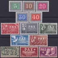 1945, PAX Serie Nr. 262-274 postfrisch **, KW 500.-