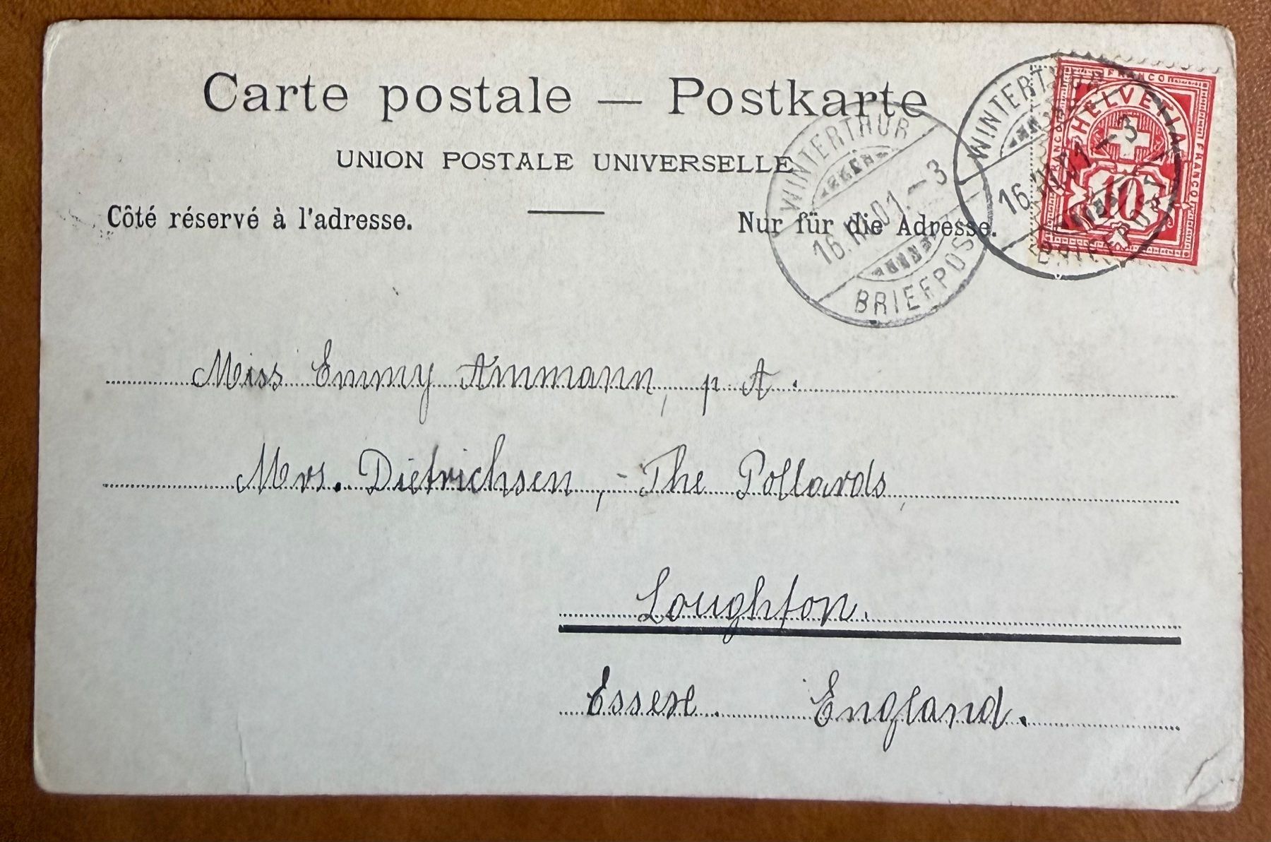 Cartoline postali: Genève - Litho 1901 – Usato da Lutry venduto da Ediego 1