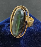 Vintage Opal Gelbgold Ring