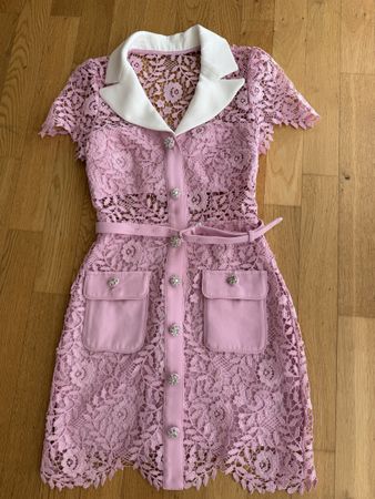 Self-Portrait Minikleid gr. 32 (DE); 0 (US) Rosa, Neuwertig!