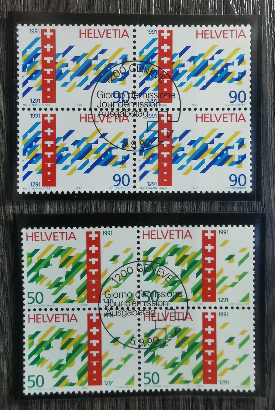 Tutti i francobolli: TR103 Bloc Timbre Suisse 1991 – Usato da Cousset venduto da Patrick_Collections