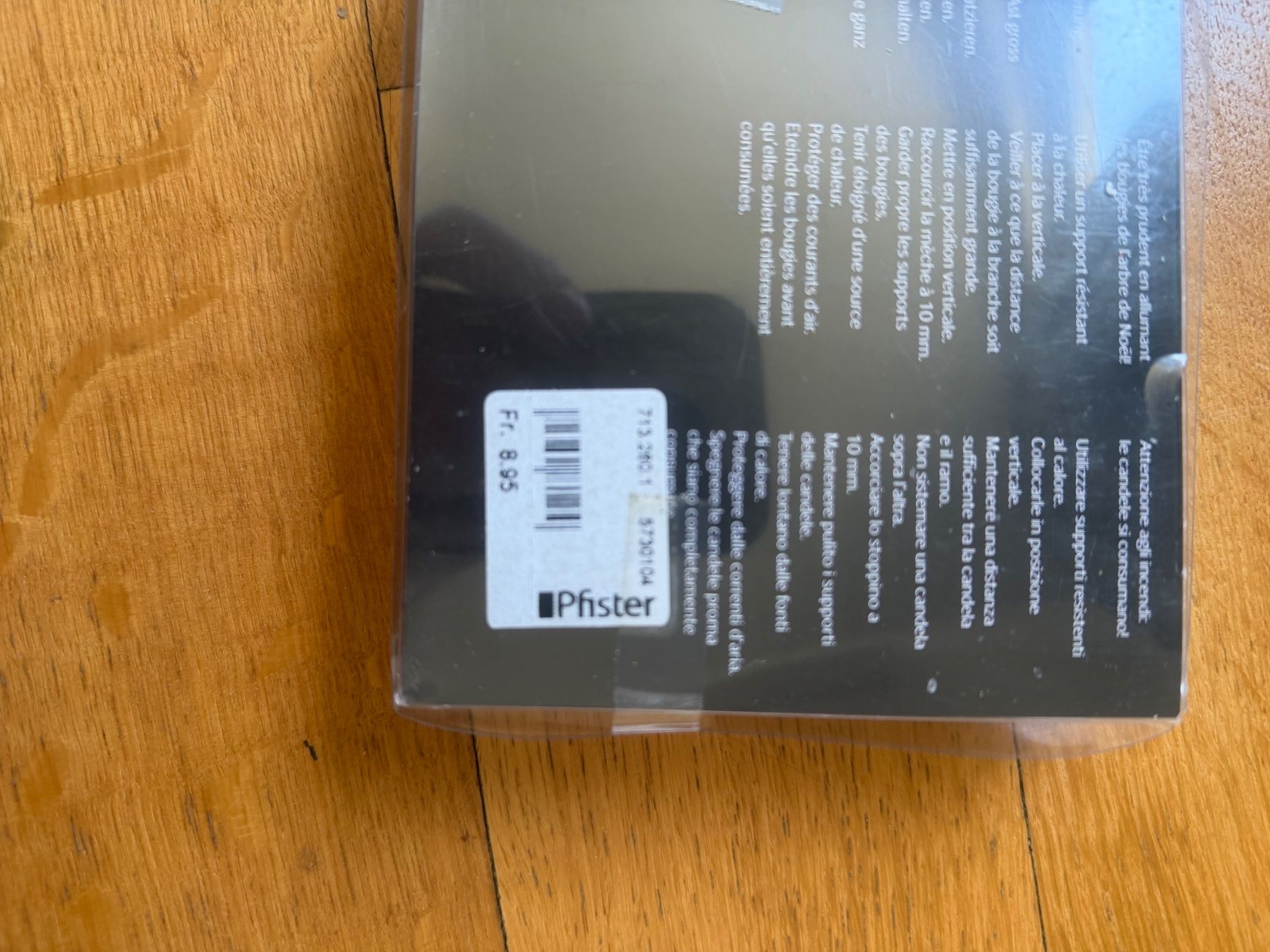 Pfister Kerzen: Tannenbaumkerzen mit Klemmen – Neu und originalverpackt aus Zürich von A255949 5