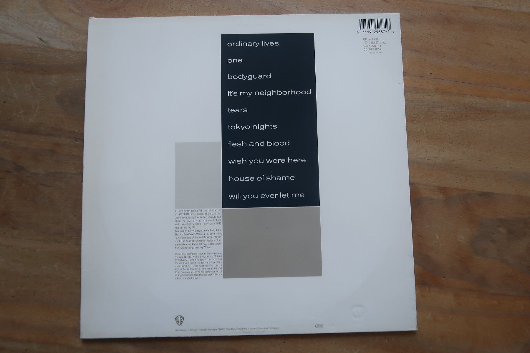 Dischi in vinile: BEE GEES - ONE - mit ORDINARY LIVES - VINYL LP – Usato da Basel venduto da Patiscat 1