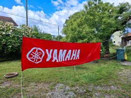 ORIGINAL YAMAHA WERBEBANNER XS1 XS650 RD350LC XT500 TY250