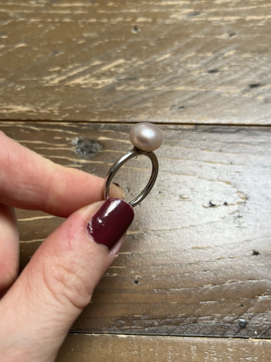 Ringe: Silberring mit grosser Süsswasserperle – Neu (gemäss Beschreibung) aus Worb von alfiie824 2