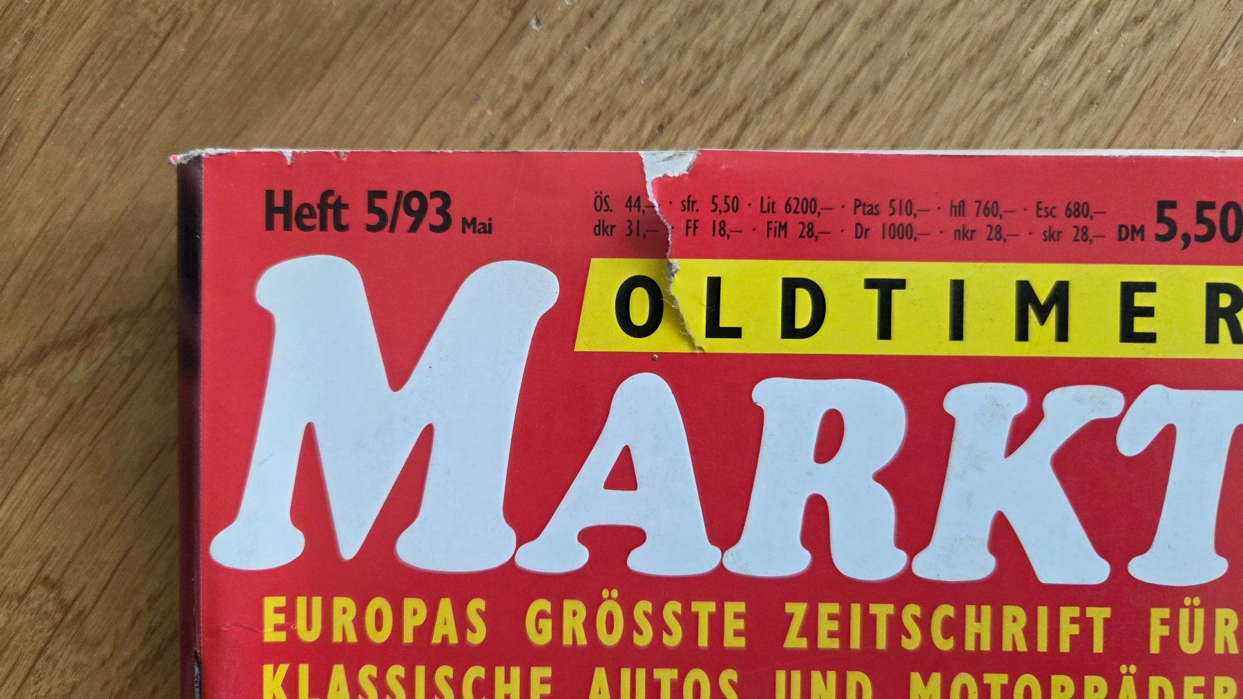 Zeitschriften & Magazine: 7 Hefte Oldtimer Markt 1993 – Gebraucht aus Muri b. Bern von Nydegg3 8