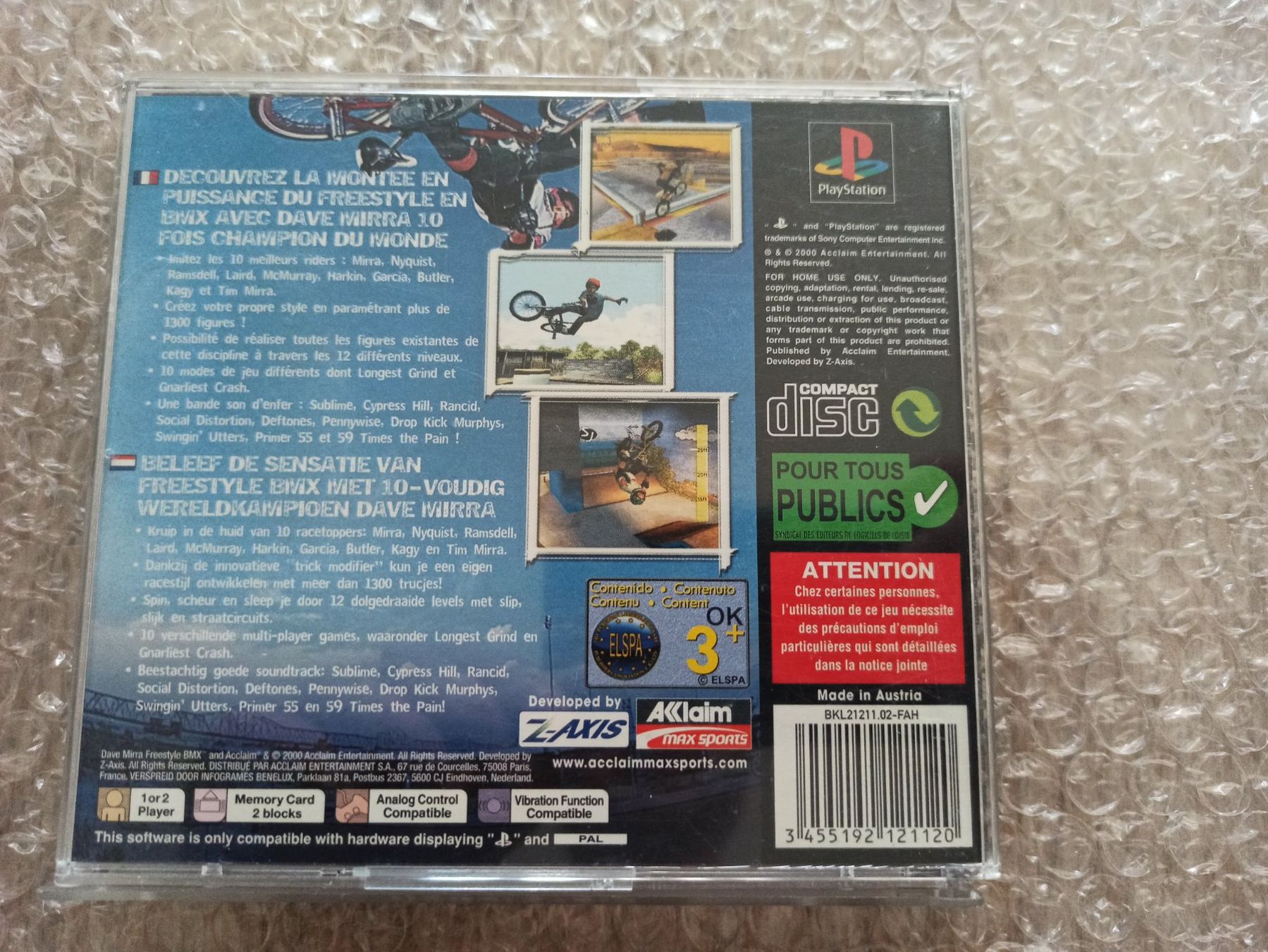 Giochi: Dave Mirra Freestyle BMX PS1 – Usato da Oberweningen venduto da mar_87mx 3