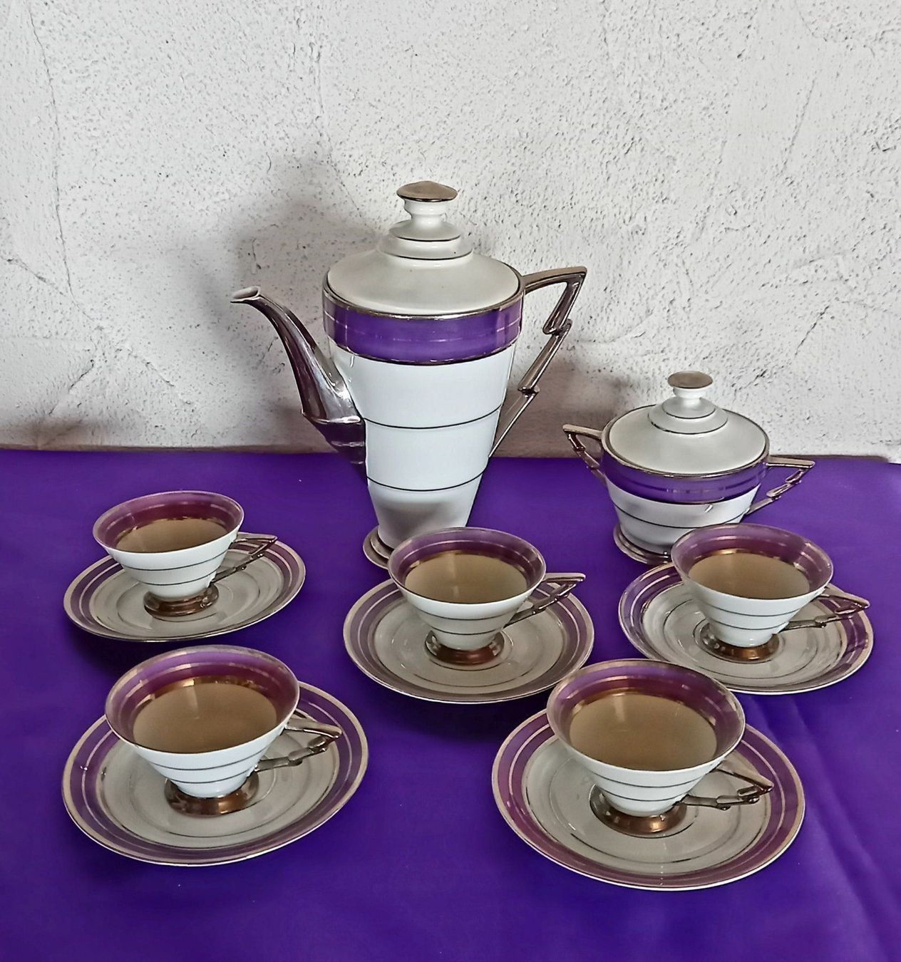 Set di piatti: Art Deco Tee Set, Rarität – Usato da Vilters venduto da Fleiflomi