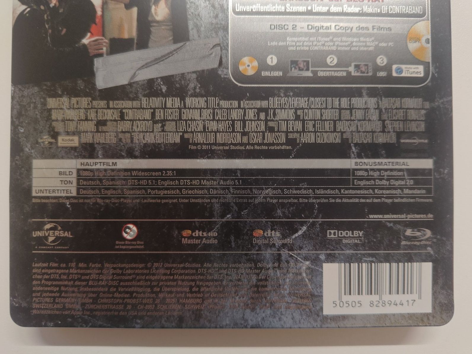Tutti i DVDs: Contraband (Steelbook) – Usato da Liestal venduto da Kratzilla 3
