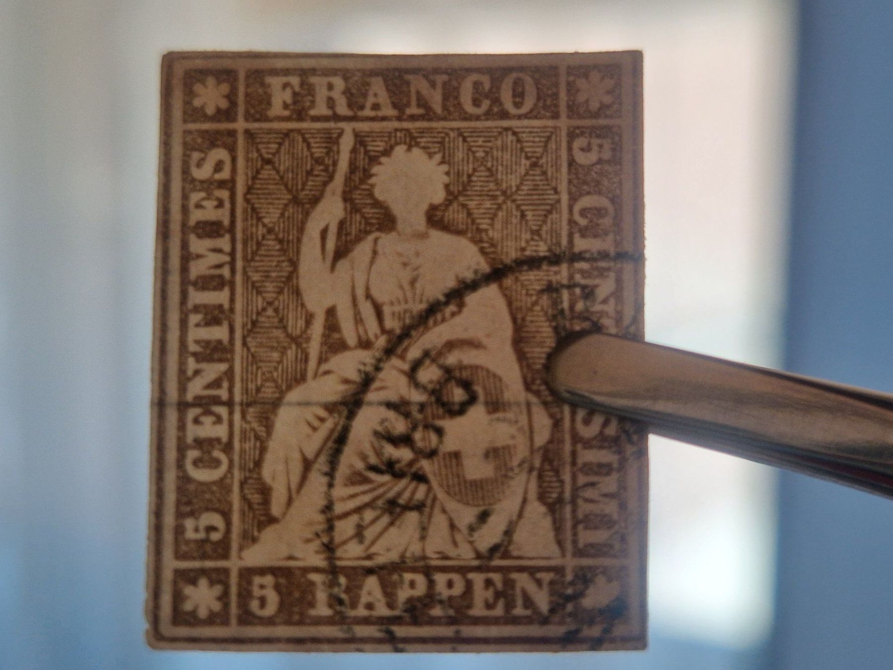 Alle Briefmarken: Strubel 22D, signiert, ab 1.- – Gebraucht aus Burgdorf von Glossy01 4