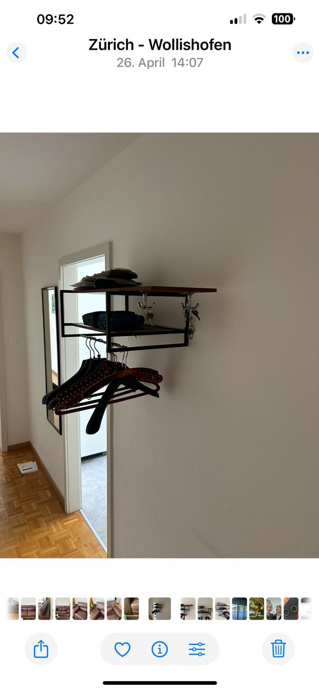 Guardaroba: Garderobe mid Century Holz/Metall – Usato da Zürich venduto da Nick345 1