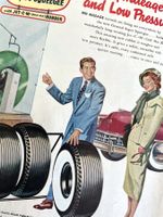 General Super Squegge Reifen - 2 Alte Werbungen / Pubs 1949