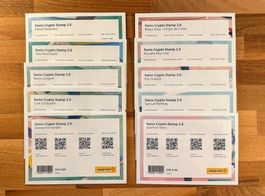 Krypto-Briefmarken 2.0 Set 10 Versionen (Originalverpackt)