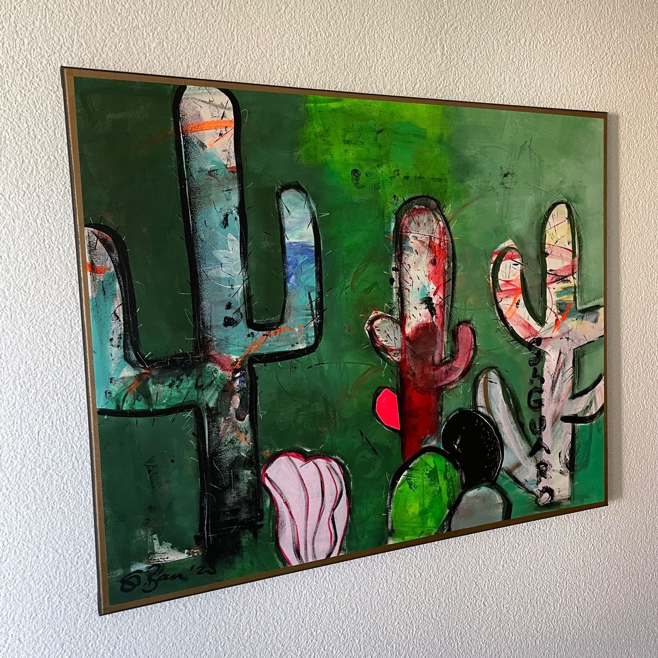 Foto & Immagini: Saguaro Kaktus Wüste Expressionismus Kunst Stefan Bammert – Nuovo (secondo la descrizione) da St. Niklausen LU venduto da Stefan_Bammert_Art