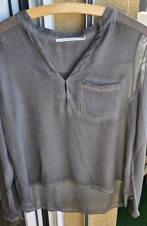 Chemise blouse Nile XS grise