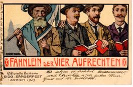 Fähnlein der vier Aufrechten - Zürich 1905