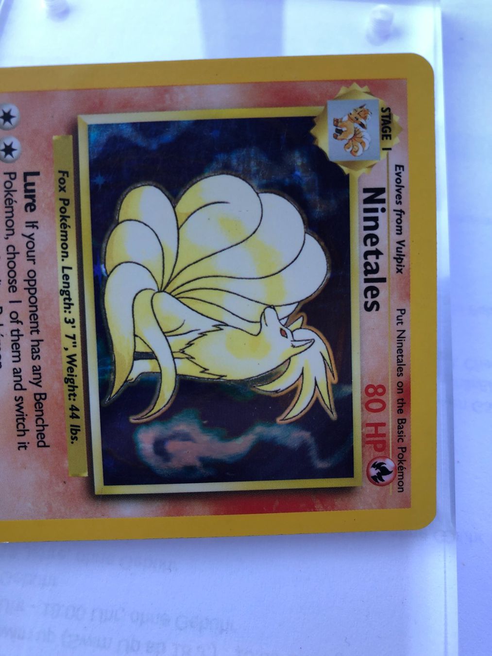 Sammelbilder & Trading cards: Ninetales Holo Base set - PL - ab 1.- – Gebraucht aus Giubiasco von dan_pr8b 4