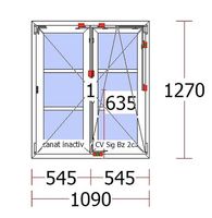 VEKA Kunststoff Fenster 1090x1270 Neu