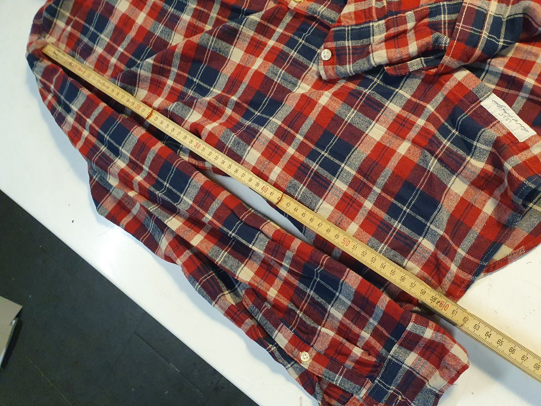 Camicie: Herrenhemd L.O.G.G rot karriert grösse M – Usato da Zürich venduto da loosebone 6