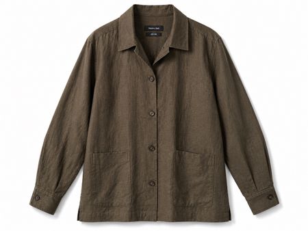 Massimo Dutti 100% Leinen Oberhemd