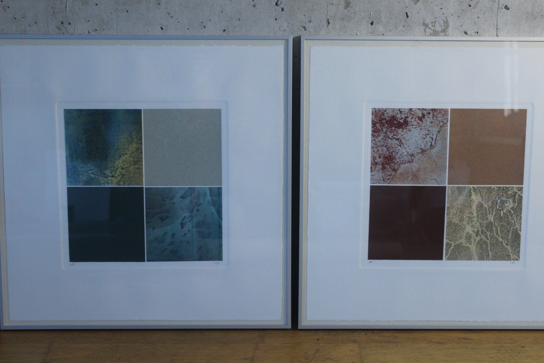 Tableaux: 4x Gemälde / Collage, ELEMENTE, signiert & gerahmt, 2008 – D'occasion à Bern par Vitaneuf 9