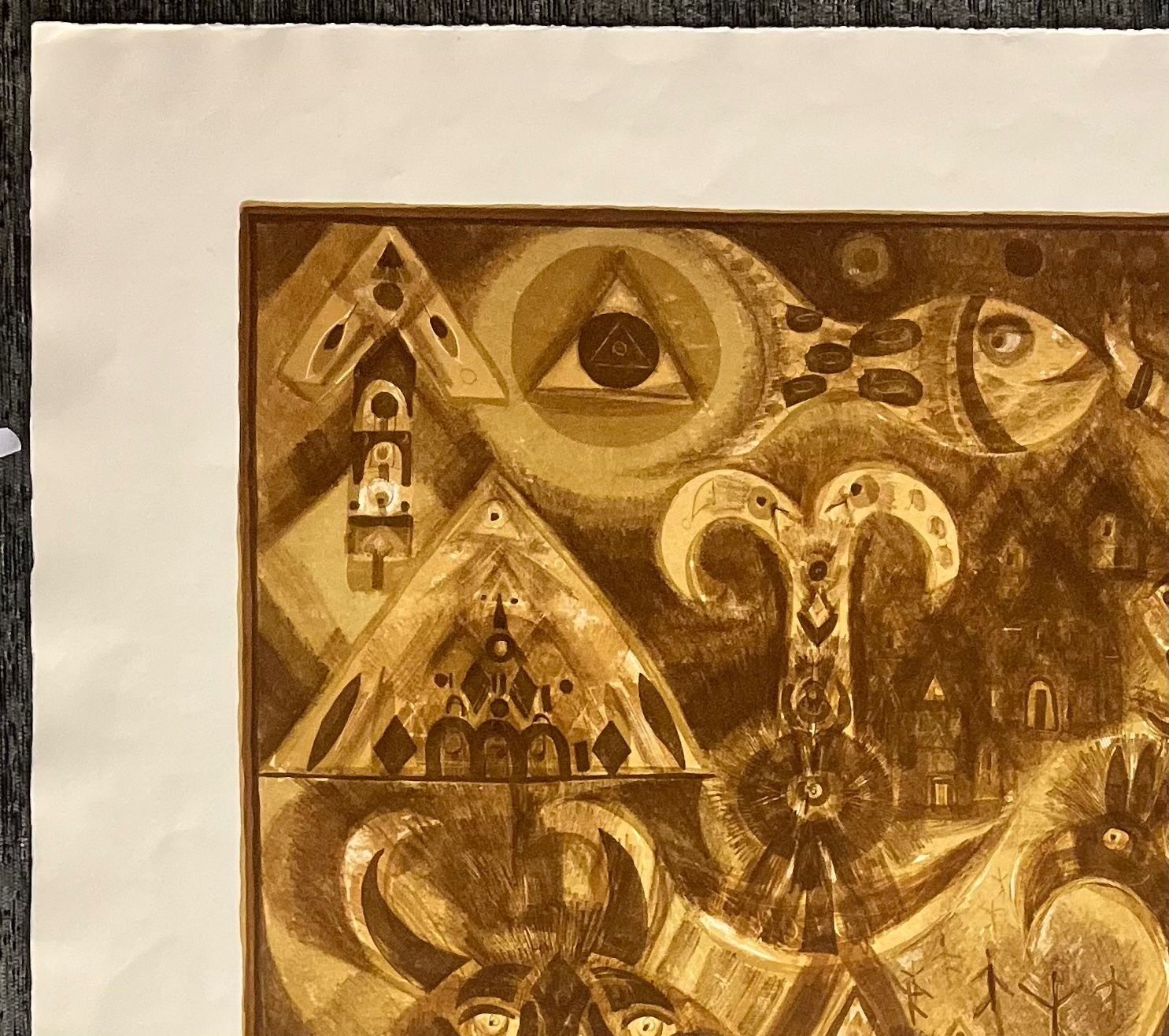 Grafica & Litografie: HANS RUDOLF STRUPLER GROSSE LITHOGRAPHIE SIGNIERT NUMMERIERT – Usato da Gersau venduto da kunst-online 4