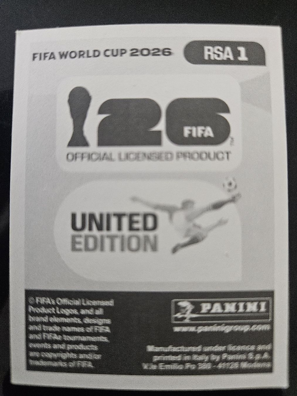 Panini Carte collezionabili: FIFA World Cup 2026 RSA 1 – Nuovo (secondo la descrizione) da Würenlingen venduto da Dinli 1