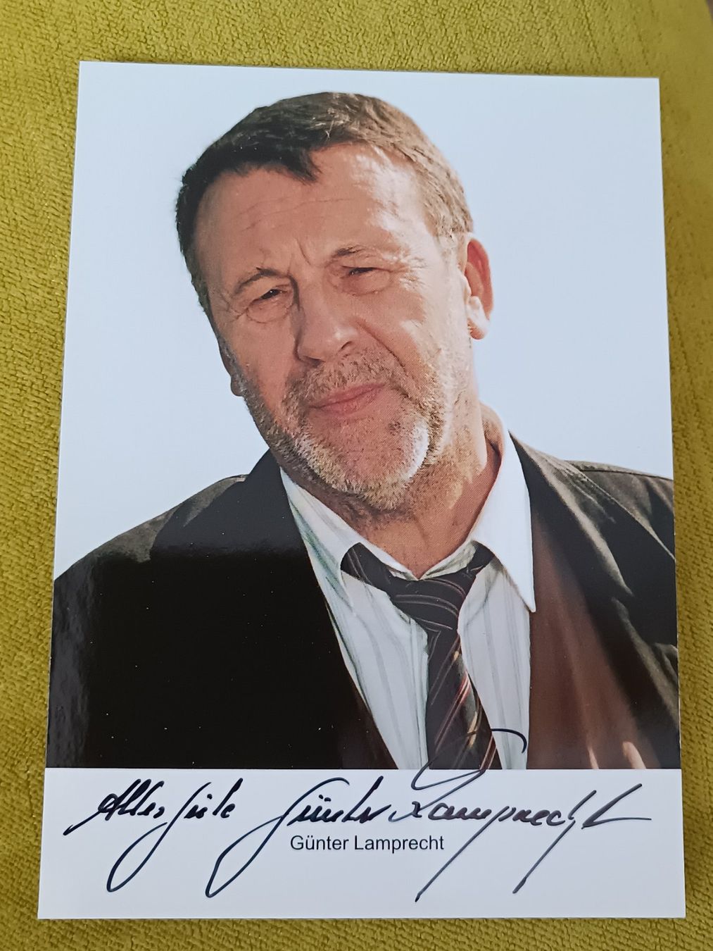 Autogramme: Günter Lamprecht - verstorben - handsigniert – Gebraucht aus Menziken von Artographs