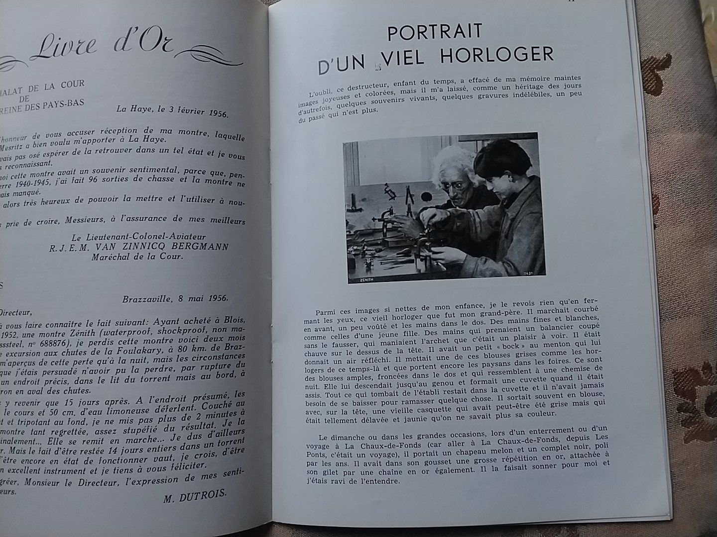 Riviste & Magazine: Zénith Echos Nr.40 1956, Zenith Personal Magazin – Usato da Biel/Bienne venduto da taki25 2