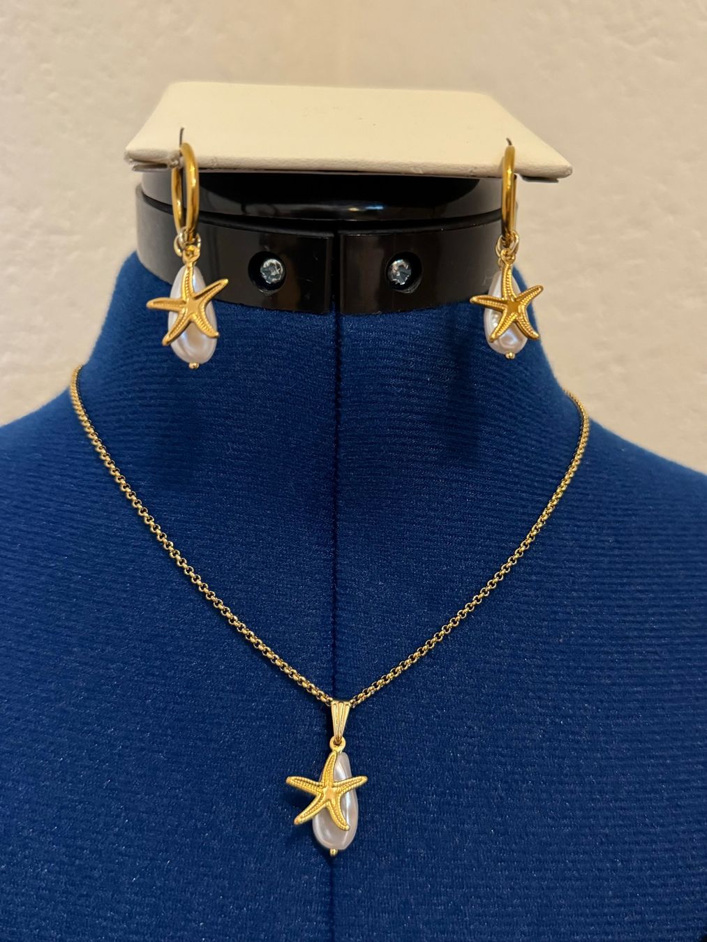 Altri gioielli: Kette und Ohrringe mit Seestern und Perle – Nuovo (secondo la descrizione) da Dübendorf venduto da Sonibell