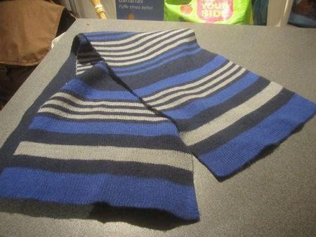 Schal blau und grau Töne