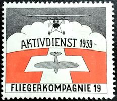 Soldatenmarke 2.WK, Flieger Kp 19, schwarz, Wi Fl 104