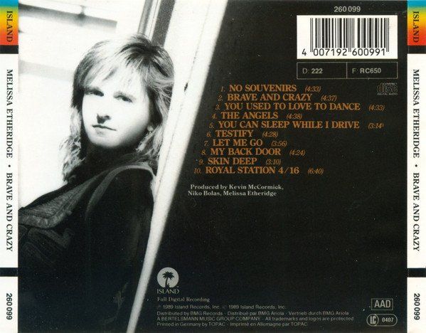 CDs: CD Melissa Etheridge - Brave and crazy (1989) – Gebraucht aus Möriken AG von mineralia 1