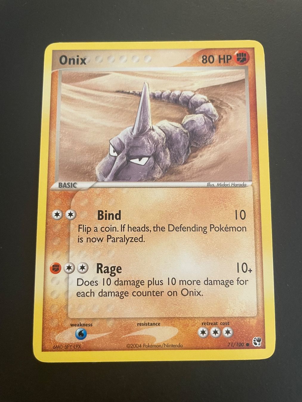 Pokémon Sammelbilder & Trading cards: Onix EX Sandstorm 71/100 – Gebraucht aus Zürich von pokemon_cards