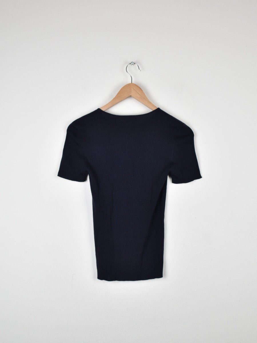 Escada T-shirt: Escada Strickshirt, Gr.36, blau, 100% Schurwolle – Nuovo (secondo la descrizione) da Nürensdorf venduto da 2ND_STORY 2