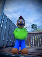 Figurine Luigi Mario streetwear hip hop limited edition joue
