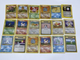 Pokémon Karten Konvolut abgenutzt vintage mit 1. edition