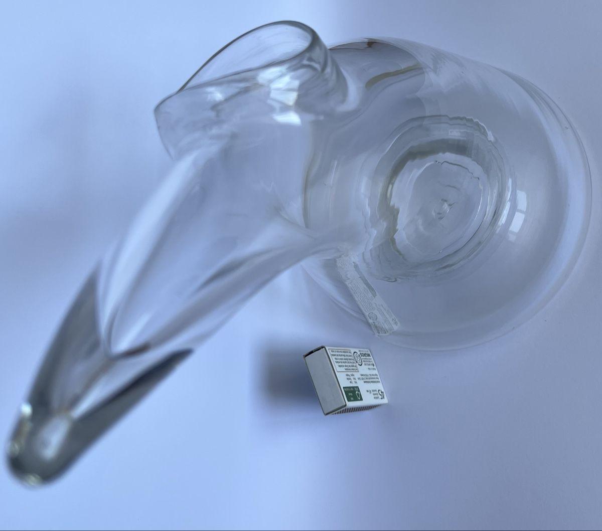Glasi Hergiswil Caraffe: Design Dekantierkaraffe Glasi Hergiswil Robert Niederer – Nuovo (secondo la descrizione) da Oberhofen Thun'see venduto da SwissTreasure 2