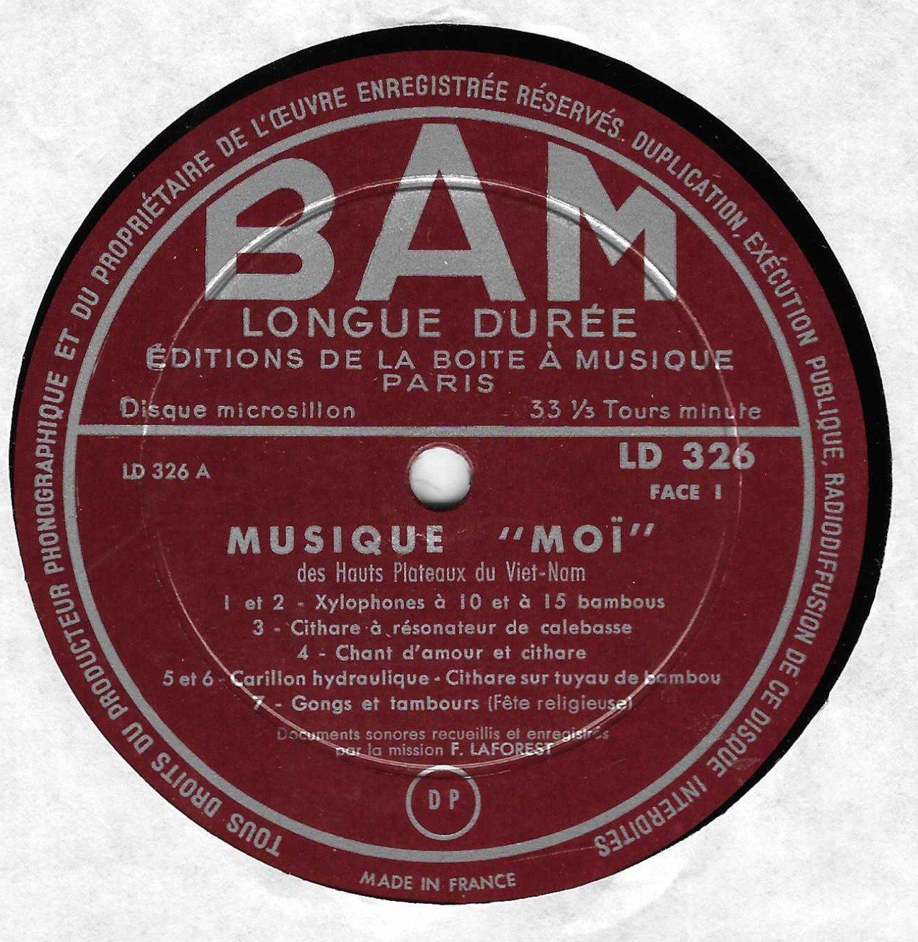 Dischi in vinile: MUSIQUE PROTO INDOCHINOISE – Usato da Bex venduto da Giorgiob 2