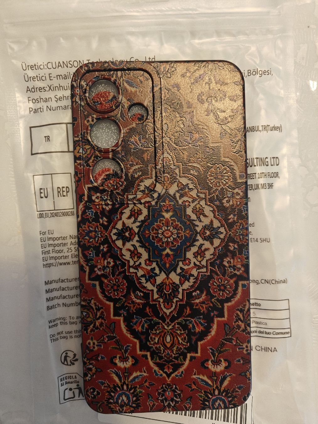 Samsung Cover & Protezioni schermo: Handy Hülle Samsung Galaxy S24, Orient Teppich Muster – Nuovo e nell'imballaggio originale da Naters venduto da Armenuhi_Maghakyan 1
