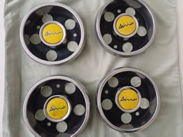 4x Original Ferrari Dino 246/ Fiat Dino 2400 Radkappen