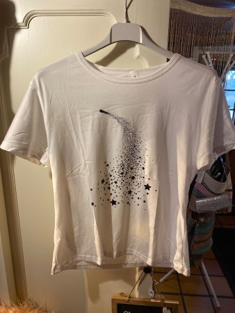 DAMEN SHIRT KURZARM STERNE