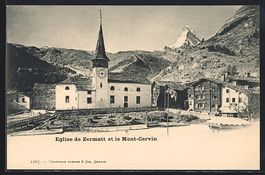 AK Mont-Cervin, Eglise de Zermatt