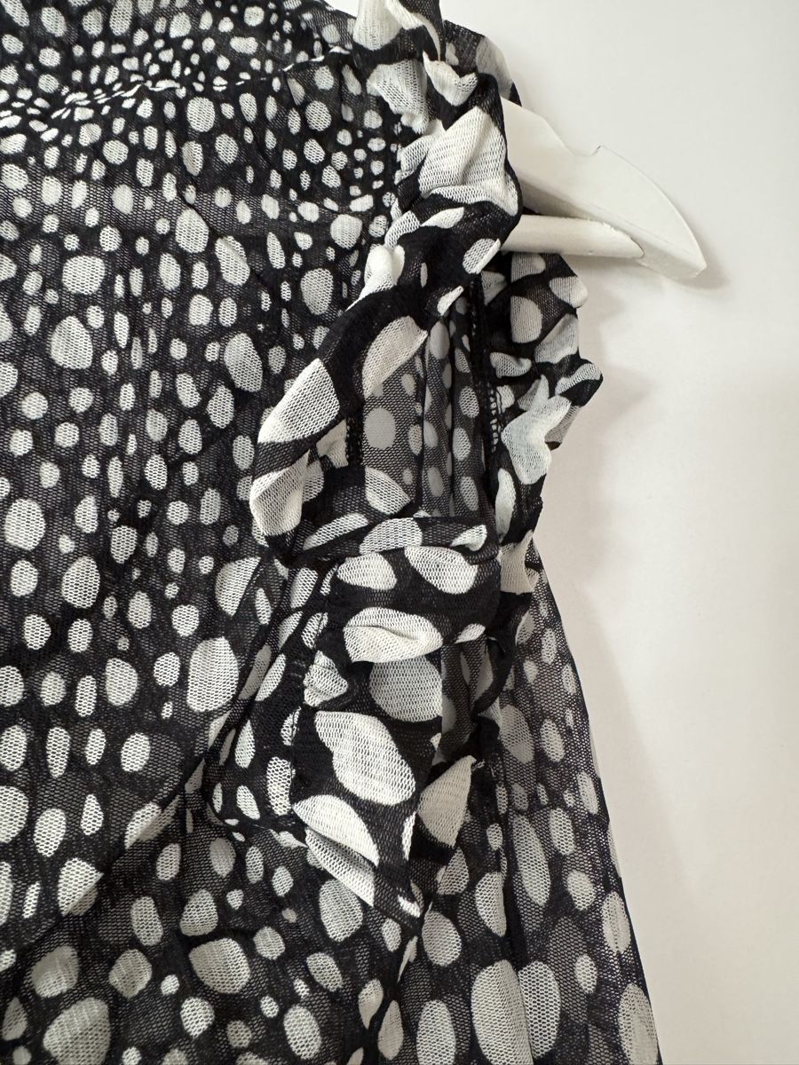 Mango Camicette: Mango Suit - transparente ärmellose Bluse Gr. S mit Schleife – Usato da Küsnacht ZH venduto da ToddyGinger 5