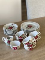 Teeservice, 23 teilig, Porzellan, handgemalt