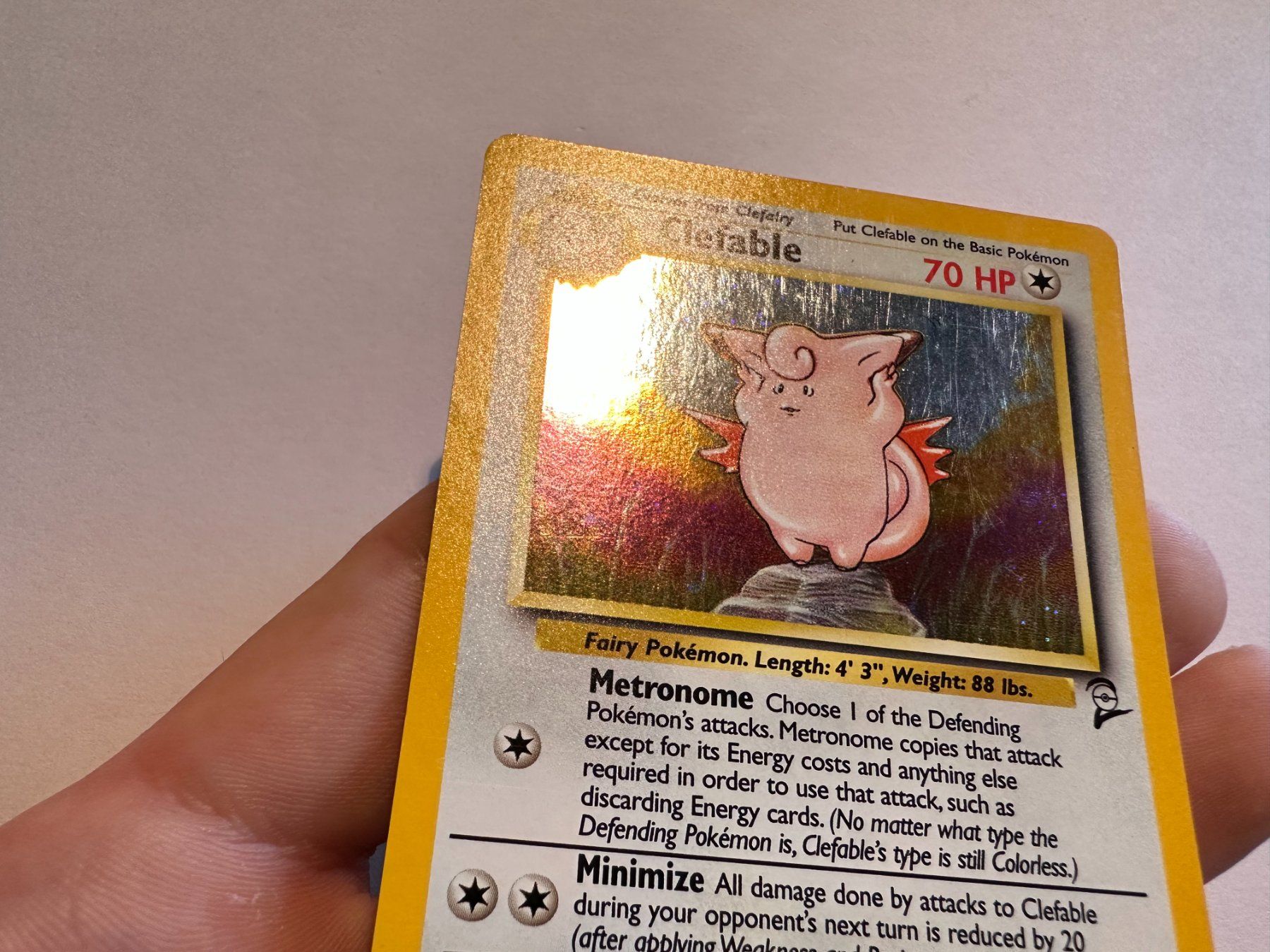 Pokémon Carte collezionabili: Clefable holo Base 2 EN – Usato da Hagendorn venduto da Pokecollectorch 2